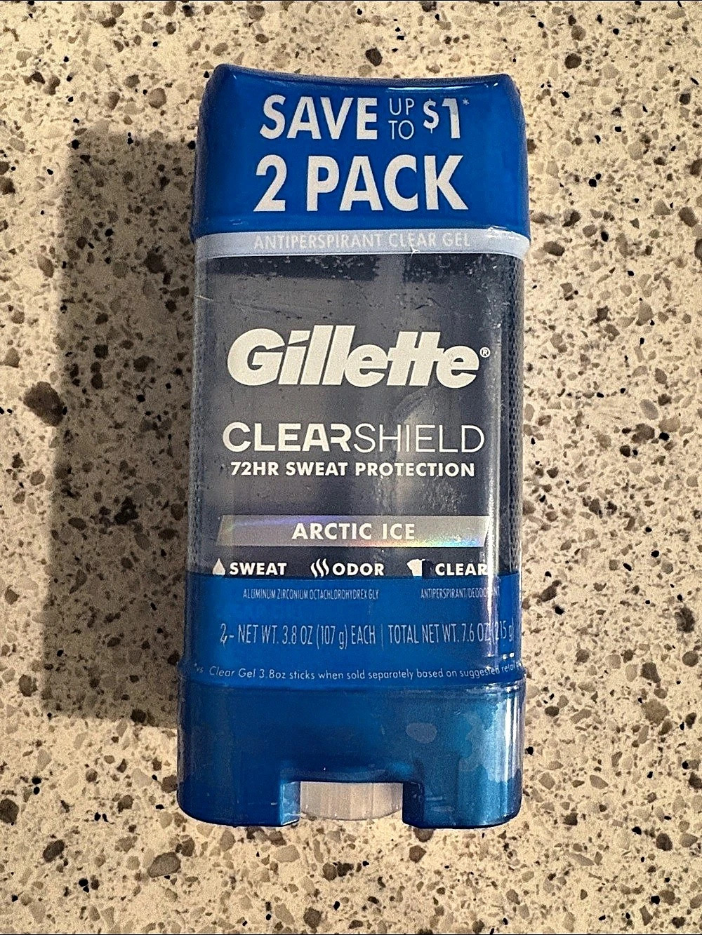 Gillette Clear Shield Arctic Ice Arctic Ice Antiperspirant 2 Pack NWT
